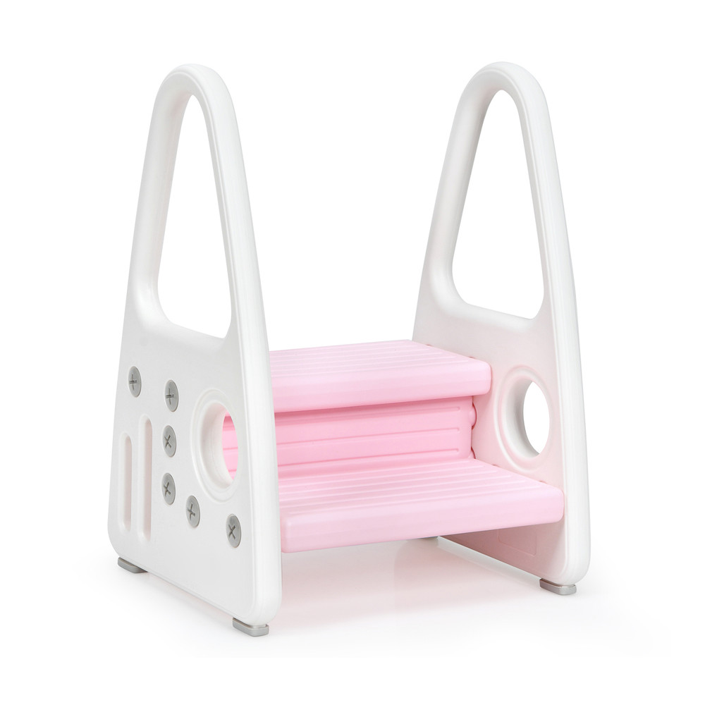 Kids Step Stool with Armrest Learning Helper for Kitchen, Toilet & Potty Training