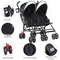 Folding Baby High Dining Chair With 6Level Height Adjustment Ultralight Twin Stroller Lightweight 1