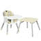 4in1 Baby Convertible Toddler Table Chair Set With PU Cushion Adjustable EasyClean Highchair For 6 5