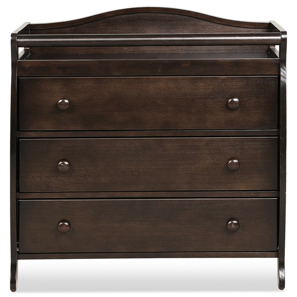 Baby Changing Table Infant Diaper With 3 Drawers And Safety Belt Spacious Nursery Dresser For Easy 7