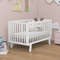 Rubber Wood Baby Crib With Adjustable Mattress Heights And Guardrails Solid Wood Infant Cot With 3L 4