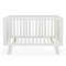 Rubber Wood Baby Crib With Adjustable Mattress Heights And Guardrails Solid Wood Infant Cot With 3L 6