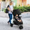 Baby Jogging Stroller with Adjustable Canopy Foldable Newborn Jogger Stroller for Smooth Rides
