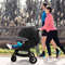 Baby Jogging Stroller with Adjustable Canopy Foldable Newborn Jogger Stroller for Smooth Rides