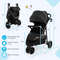 Baby Jogging Stroller with Adjustable Canopy Foldable Newborn Jogger Stroller for Smooth Rides