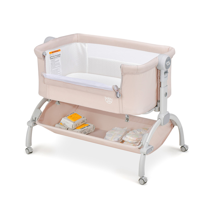 Convertible Baby Bassinet 3 In 1 Adjustable Sleeper With Wheels Storage Carry Bag 2