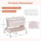 Convertible Baby Bassinet 3 In 1 Adjustable Sleeper With Wheels Storage Carry Bag 3