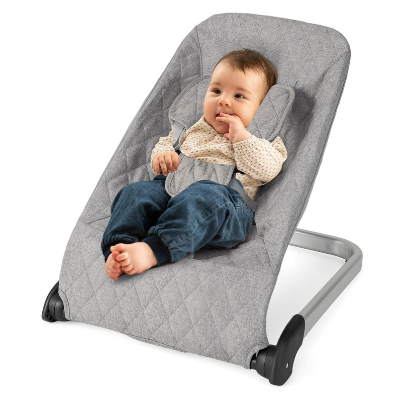 Baby Bouncer Seat with Aluminum & Metal Frame, Lightweight & Foldable