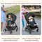 Foldable Infant Pram Stroller with Reversible Seat & Reclining Backrest, Lightweight & Adjustable