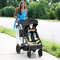 3-in-1 Folding Convertible Newborn Stroller with Detachable Bassinet, Lightweight & Reversible