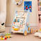 Wooden Baby Walker Push & Pull, 8-in-1 Learning Activity Center with Wheels