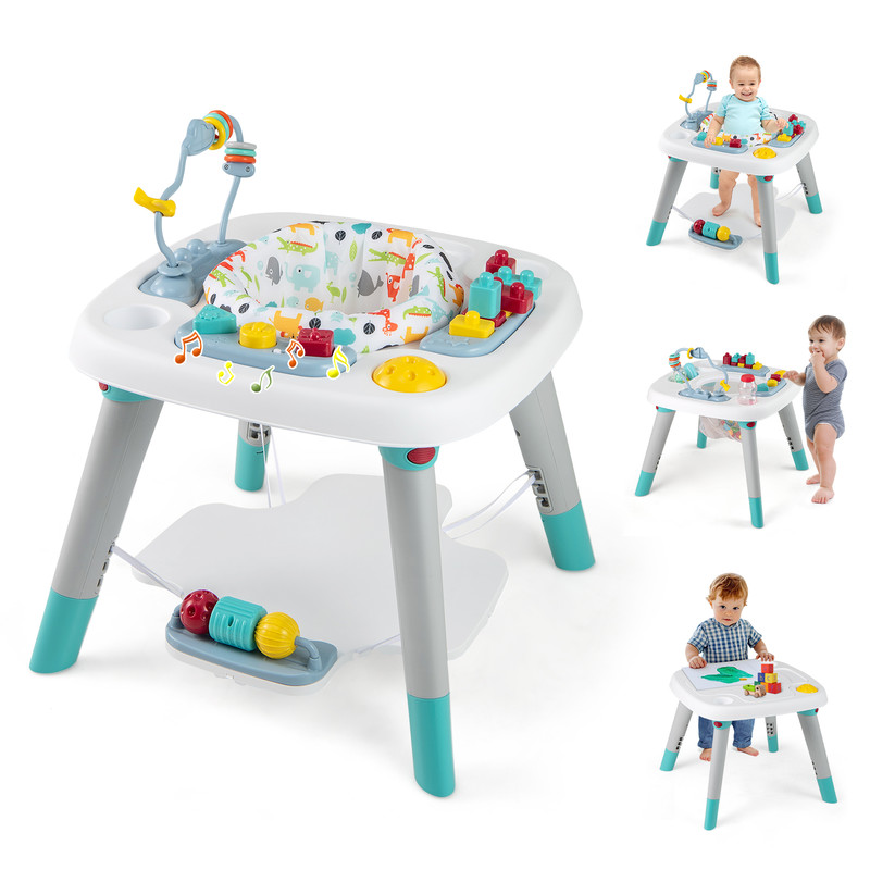 6in1 Baby Activity Center Infant Jumper Toddler Table Convertible Bouncer Play Station Dining Sea 6