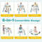 6in1 Baby Activity Center Infant Jumper Toddler Table Convertible Bouncer Play Station Dining Sea 4