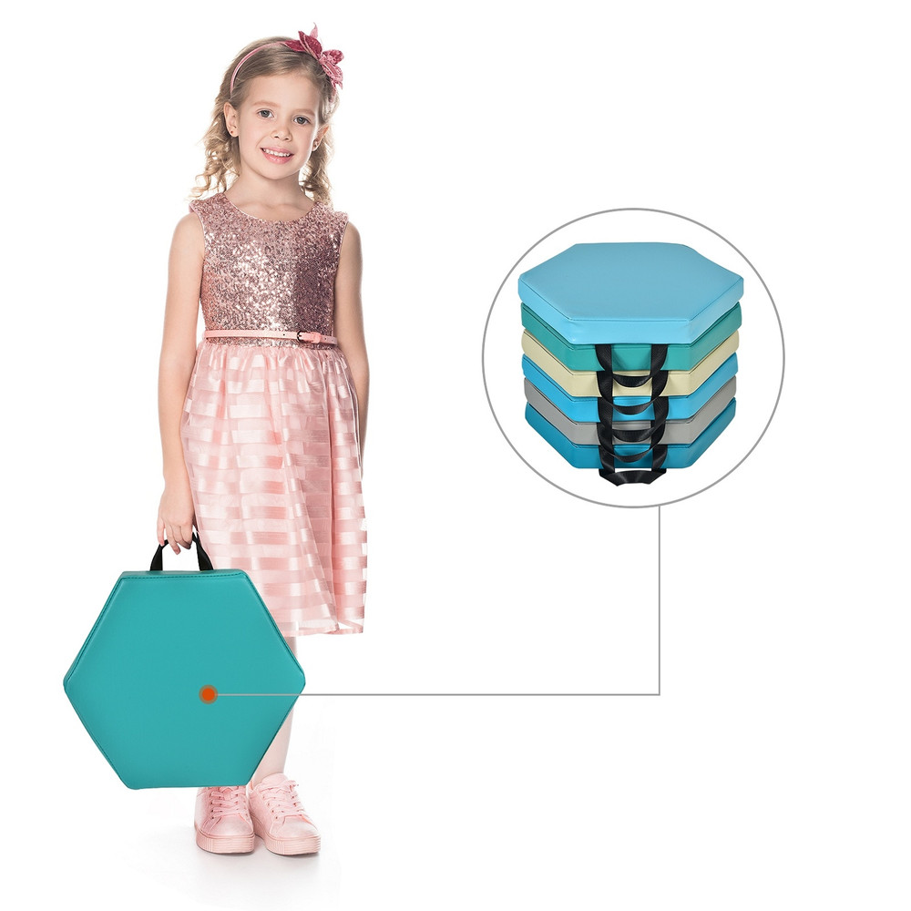 6-Pack Montessori Toddler Floor Cushions Washable Playroom Decor for Kids Comfort Zone