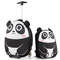 Children's Travel Set, Portable 2 Piece Luggage with Backpack & Spinner Wheels (Panda/Owl Tiger Designs)