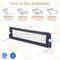 60-Inch Foldable Bed Rail, Swing Down Baby Bed Guard Rail with Adjustable Safety Strap