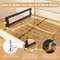 60-Inch Foldable Bed Rail, Swing Down Baby Bed Guard Rail with Adjustable Safety Strap