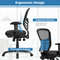 Ergonomic Mesh Office Chair with Adjustable Back & Armrests, 300lb Capacity Reclining Task Chair