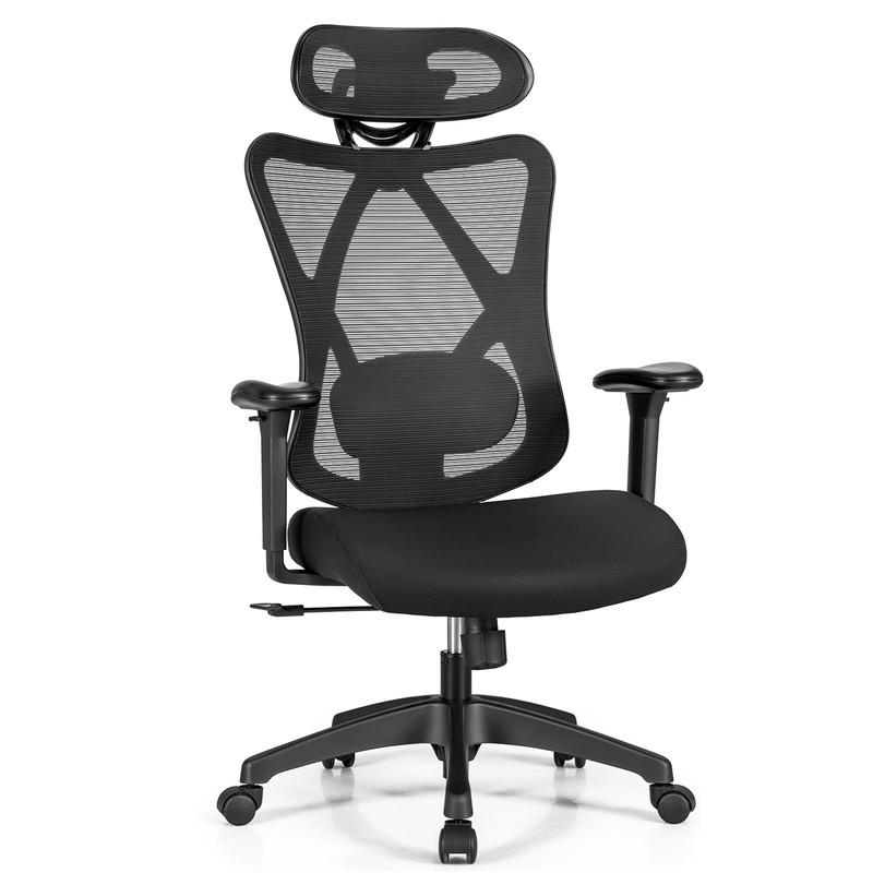 High Back Mesh Executive Chair with Adjustable Lumbar Support, 275lb Capacity Ergonomic Office Chair