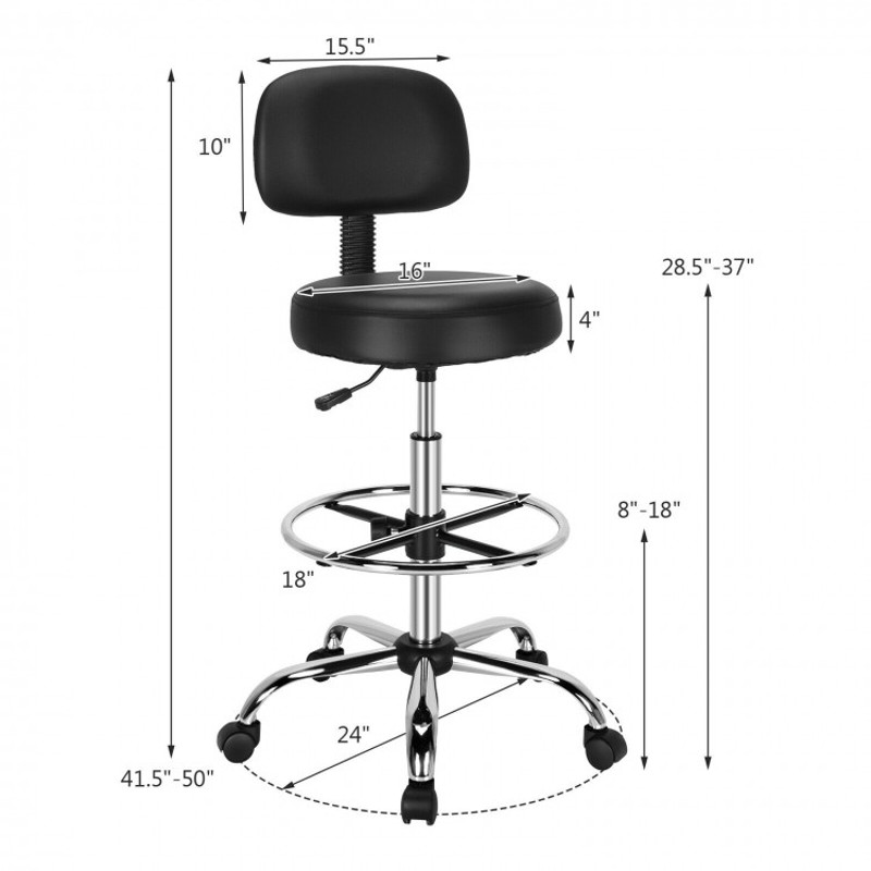 High Back Executive Chair with Adjustable Lumbar Support & Headrest Ergonomic Office Chair
