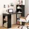 Compact Computer Desk with Storage Shelves, CPU Stand & Modern Office Decor