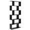 6 Tier SShaped Bookshelf Storage Stylish Display Bookcase Decor ZShelf For Home Office 5