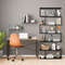 6 Tier SShaped Bookshelf Storage Stylish Display Bookcase Decor ZShelf For Home Office 4