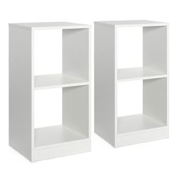 bookcase with anti toppling device, small modern bookshelves for living room, office, compact wood storage organizer
