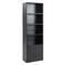 Tall Freestanding Bookshelf With 4 Open Shelves 2 Drawers Modern Storage Cabinet 5