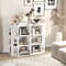 Modern Corner Cabinet For Bedroom 3Tier Storage With Builtin Charging Station 1