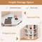 Modern Corner Cabinet For Bedroom 3Tier Storage With Builtin Charging Station 2