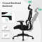 Ergonomic Office Chair With N Type Lumbar Support And Adjustable Headrest Breathable Mesh Executive 4