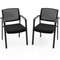 Stackable Reception Room Chairs With Padded Seat Ergonomic Office Guest Chairs With Mesh Back Armr 0