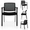 Stackable Reception Room Chairs With Padded Seat Ergonomic Office Guest Chairs With Mesh Back Armr 6
