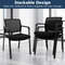 Stackable Reception Room Chairs With Padded Seat Ergonomic Office Guest Chairs With Mesh Back Armr 4