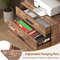 Freestanding File Cabinet With Charging Station 3Tier Open Shelves Drawers Printer Stand  Adjustabl 2