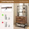 Freestanding File Cabinet With Charging Station 3Tier Open Shelves Drawers Printer Stand  Adjustabl 4