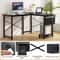 Modern Reversible L-Shaped Computer Desk with Storage Pocket CPU Stand Heavy-Duty Gaming Office Desk for Work, Writing