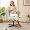 Criss Cross Legged Chair No Wheels Rocking Adjustable Height Desk Chair for Home Office, Armless Ergonomic Swivel