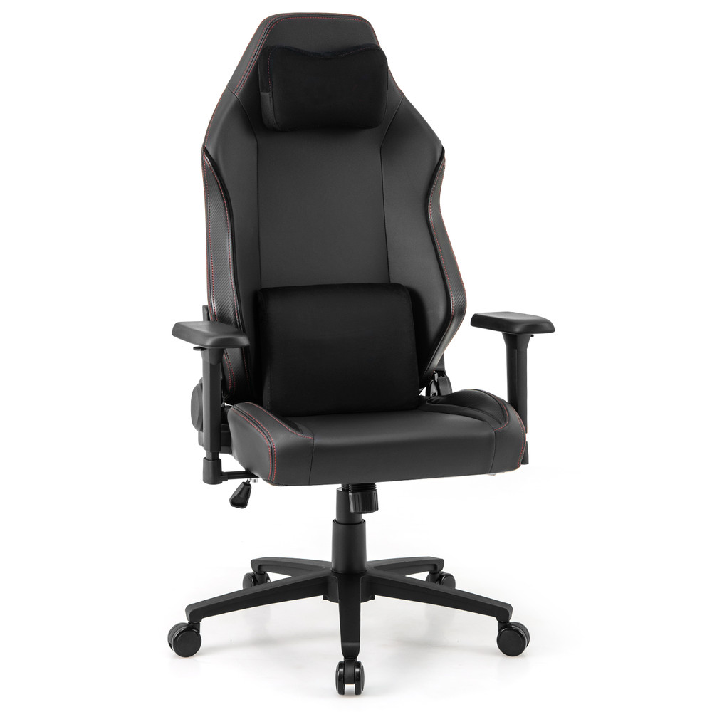 Ergonomic High Back Computer Chair with Magnetic Headrest & Lumbar Pillow, Adjustable Reclining Gaming Chair for Office