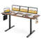 Electric Standing Desk with 3 Memory Heights, Hooks, Cable Holes, Large Top