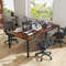 8 Feet Conference Room Table – Large Meeting Table Seats up to 10 People, Durable Metal Frame & Cable Management