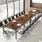 8 Feet Conference Room Table – Large Meeting Table Seats up to 10 People, Durable Metal Frame & Cable Management
