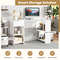 48 Inches L-Shaped Corner Executive Computer Desk with Drawer, Space-Saving Office & Gaming Desk with Storage Shelves