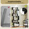 6-Tier Bookcase with Anti-Tipping Kit, Modern Tall Storage Shelf for Books, Decor & More
