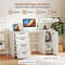 53 Inches Computer Desk with Power Outlets & 4 Storage Drawers, Spacious Workstation with Built-in Charging Station