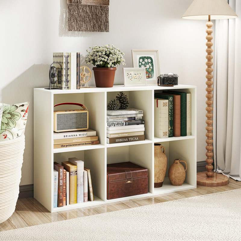 Modern Cube Bookcase With AntiTipping Kits For Bedroom Living Room Versatile Storage Shelf Organiz 0