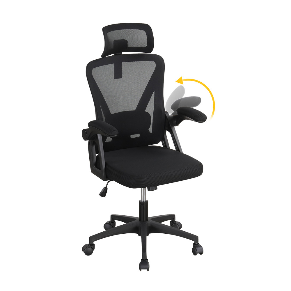 Ergonomic Mesh Office Chair With Adjustable Lumbar Support Flipup Armrests 2D Headrest And High Lbs 6