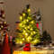24Inch Mini PreLit Christmas Tree Small Tabletop Fir Xmas Tree With LED Lights 0