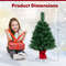 24Inch Mini PreLit Christmas Tree Small Tabletop Fir Xmas Tree With LED Lights 5